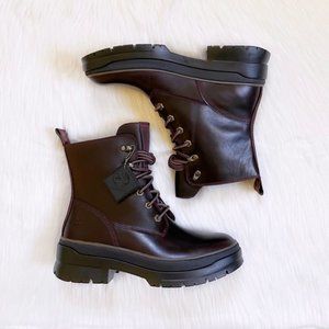 TIMBERLAND WOMEN'S MALYNN EK+ WATERPROOF LACE-UP BOOTS BURGUNDY A2F7G ALL SIZES